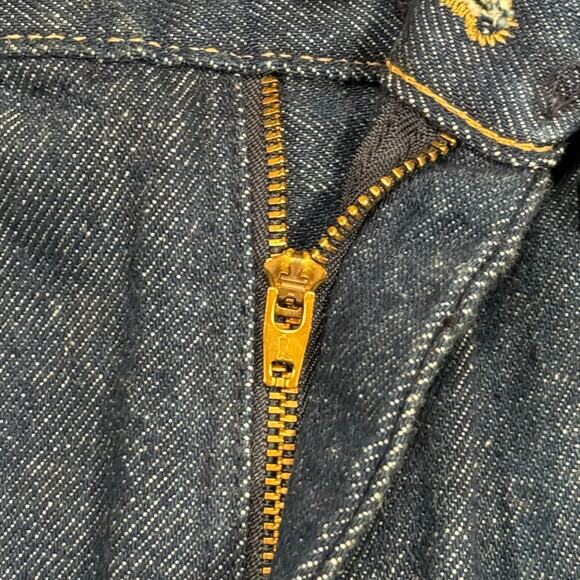 Vintage Rustler Legendary Gold Jeans 30x32 USA Boot Zipper Cowboy Denim 80s 90s - Picture 6 of 9